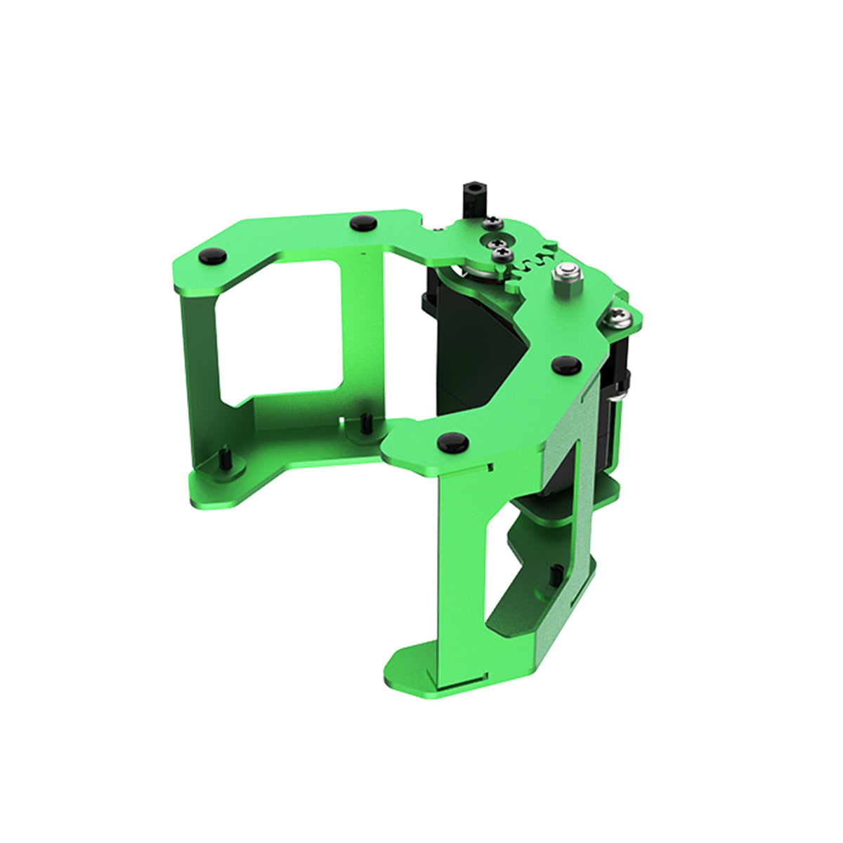 Hiwonder Green Robot Gripper Aluminium Alloy Flexible Opening and Closing for Robotic Arm